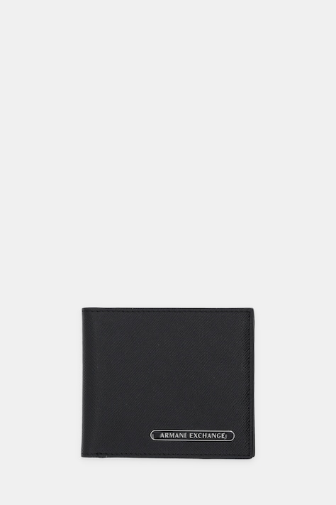 Kožená peňaženka Armani Exchange čierna farba, XM000168 AF12702
