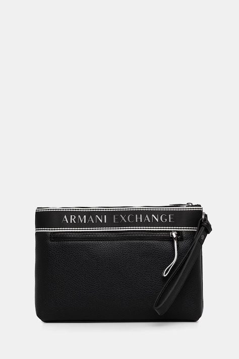 Armani Exchange bustina da uomo in similpelle nera XM002835 AF22662