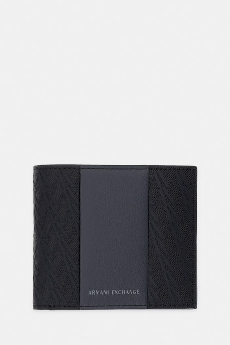 Armani Exchange портфейл мъжки от имитация на кожа черен XM000168 AF26691