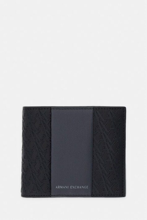 Armani Exchange портфейл мъжки от имитация на кожа черен XM000167 AF26691