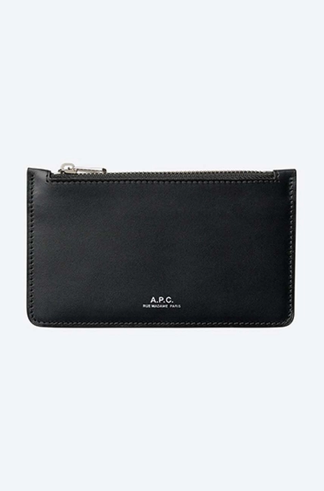 A.P.C. leather wallet black color