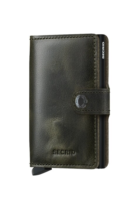 Secrid portfel RFID skórzany brązowy MV-Chocolate