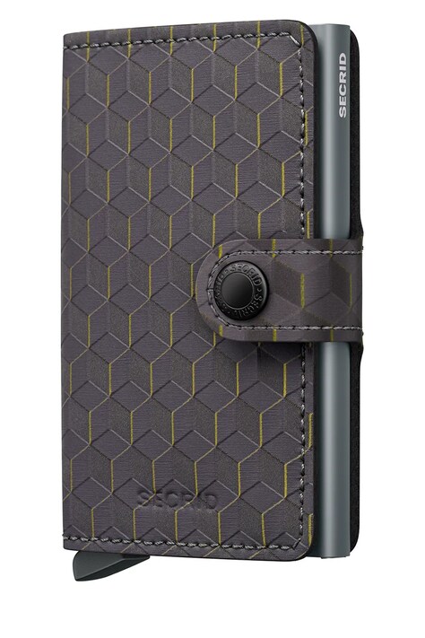 Secrid portfel OPTICAL kolor szary Portfel Secrid Miniwallet Optical MOP-BLACK-TITANIUM