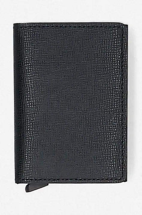 Шкіряний гаманець Secrid колір чорний SC.BLACK-BLACK