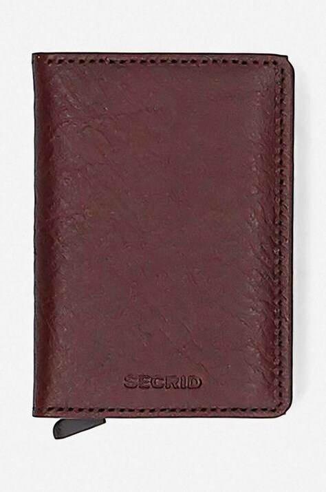 Шкіряний гаманець Secrid колір бордовий Secrid Vegetable Tanned SVG-ESPRESSO-BROWN SVG.ESPRESSO.BROWN-ESPRESSO.B