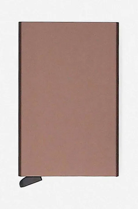 Puzdro na karty Secrid C.BROWN-BROWN, hnedá farba