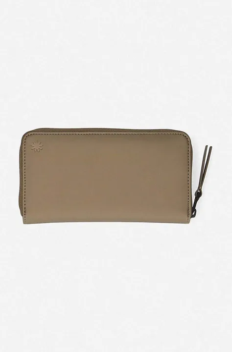 Rains wallet 16260 METALLIC MIST brown color