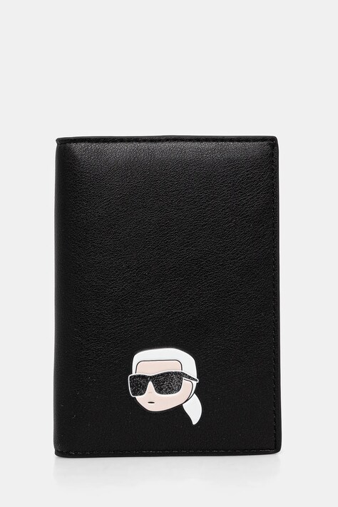 Obal na pas Karl Lagerfeld černá barva, A1W32085