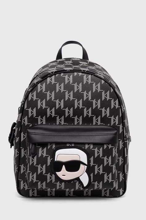 Ruksak Karl Lagerfeld boja: crna, veliki, s uzorkom