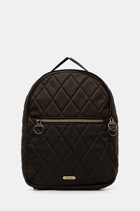 Barbour plecak damski kolor zielony duży gładki LBA0394