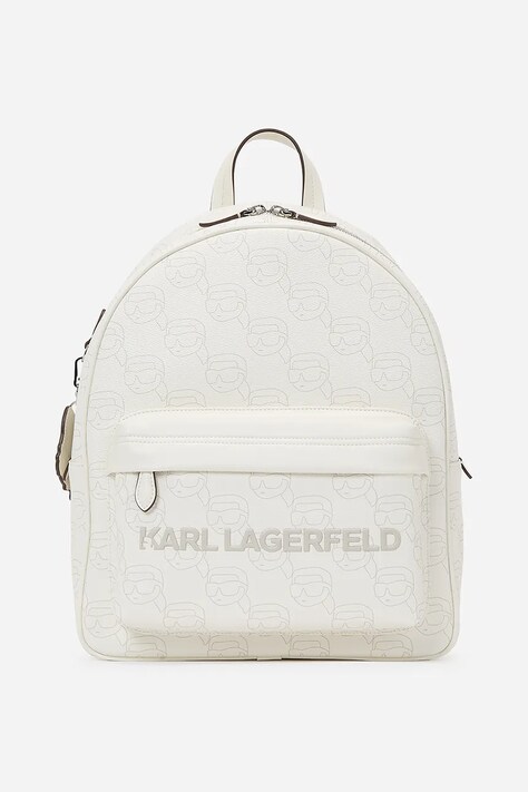 Рюкзак Karl Lagerfeld женский цвет белый большой узорный A1W30133