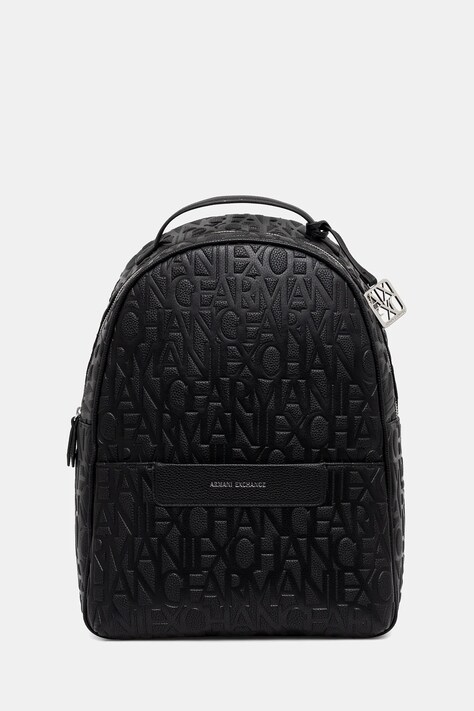 Armani Exchange plecak damski kolor czarny duży gładki XW001922 AF15774