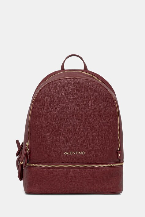Valentino Bags plecak damski kolor bordowy duży gładki VBS7LX02