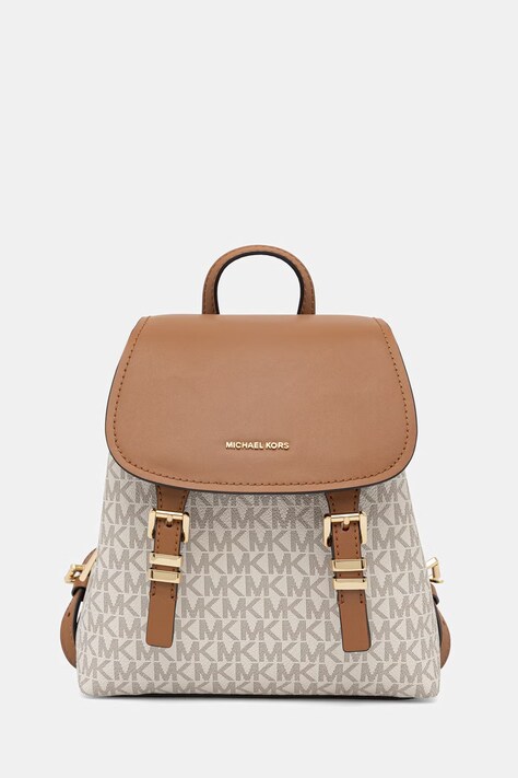 MICHAEL Michael Kors plecak damski kolor beżowy mały wzorzysty 30T5GQNB0B