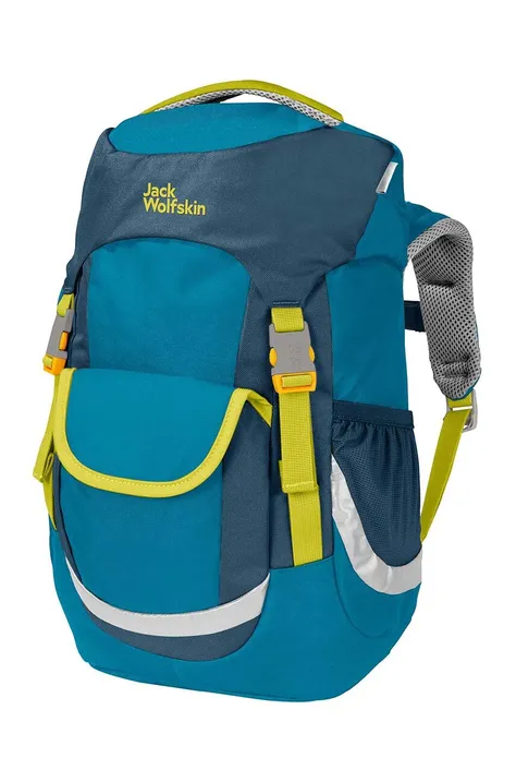 Detský ruksak Jack Wolfskin KIDS EXPLORER 16 tmavomodrá farba, veľký, vzorovaný