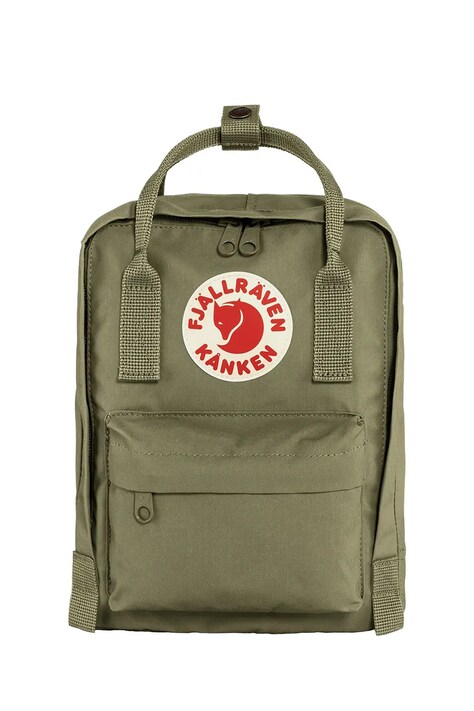 Fjallraven Plecak dziecięcy z łączonych materiałów Kanken Mini zielony F23561