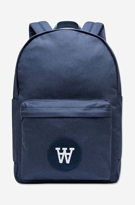Раница Wood Wood Ryan Patch в тъмносиньо голям размер с изчистен дизайн