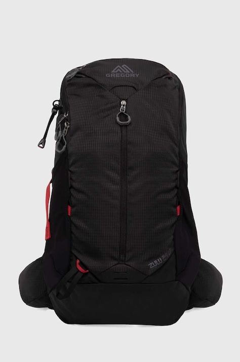 Gregory plecak Zulu 24 męski kolor czarny duży gładki
