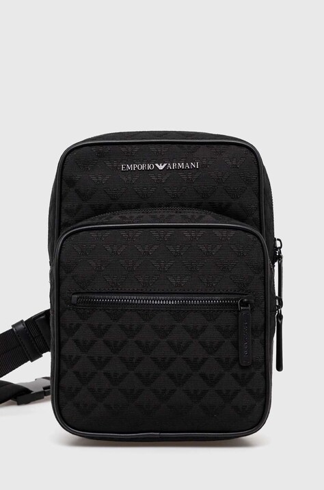 Раница Emporio Armani в черно малък размер с десен Y4O419 Y022V
