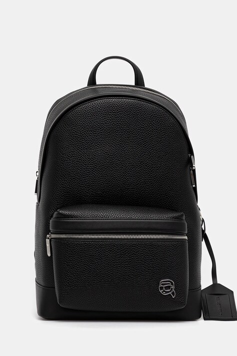 Karl Lagerfeld rucsac K/ICON culoarea negru, mare, uni, A3M30168