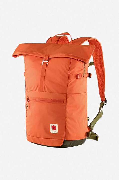 Batoh Fjallraven High Coast Foldsack 24 F23222 333 oranžová barva, velký, hladký