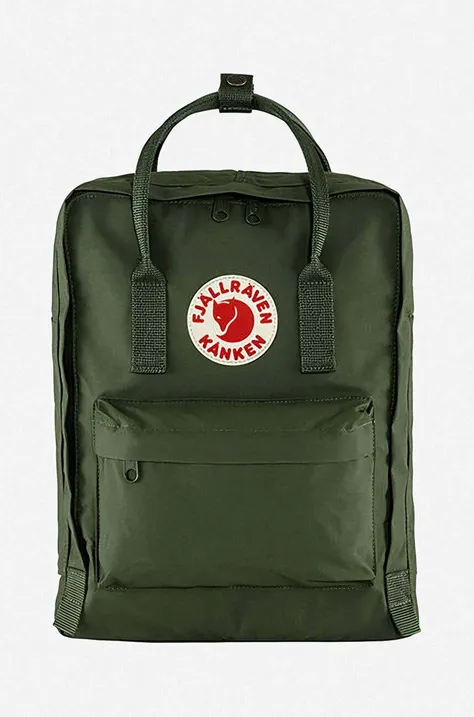 Fjallraven plecak Kanken kolor zielony duży z aplikacją F23510.660-660
