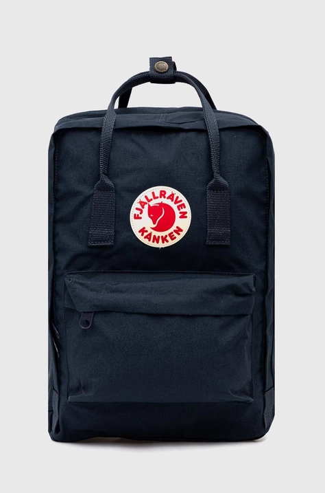 Batoh Fjallraven Kanken Laptop tmavomodrá barva, velký, hladký, F23524