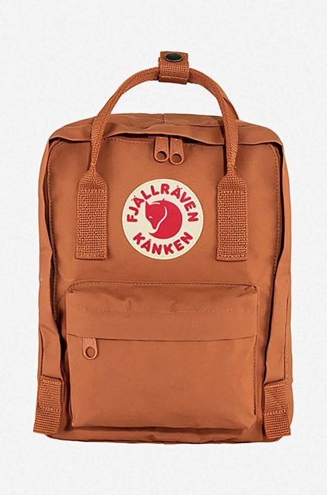 Batoh Fjallraven Kanken Mini oranžová barva, malý, s aplikací, F23561.243-243