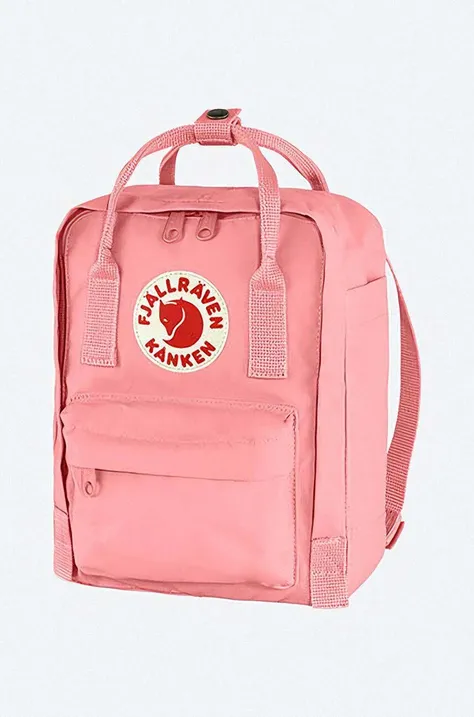 Fjallraven plecak Kanken Mini kolor różowy mały z aplikacją F23561.312-312