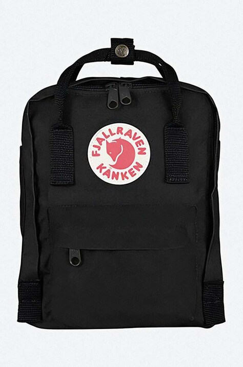 Σακίδιο πλάτης Fjallraven Kanken Mini χρώμα: μαύρο