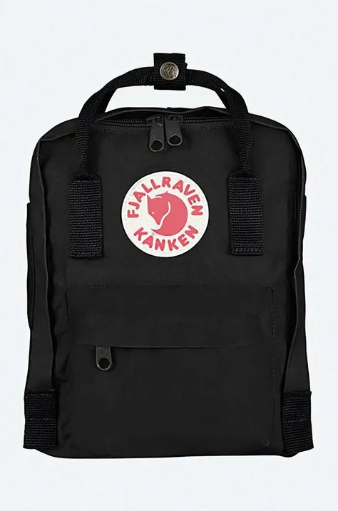 Fjallraven plecak Kanken Mini kolor czarny mały z aplikacją F23561.550-550