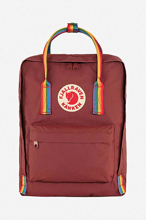 Fjallraven rucsac Kanken Rainbow culoarea roșu, mare, cu imprimeu F23620.326.907-326