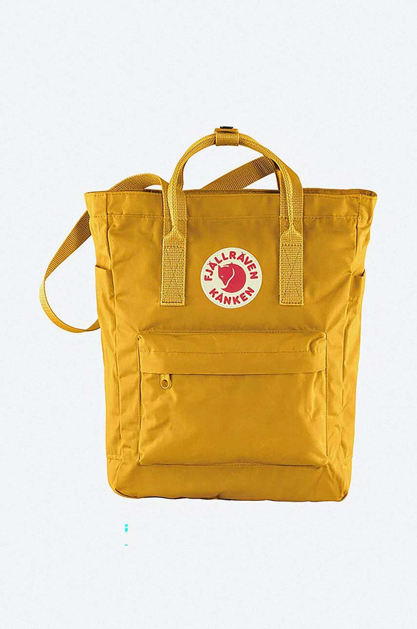 Ruksak Fjallraven Kanken Totepack boja: žuta, veliki, glatki model, F23710.160-160