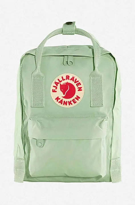 Fjallraven backpack Kanken Mini green color