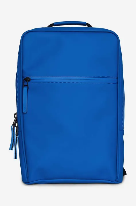 Rains plecak Book Backpack 12310 kolor niebieski duży gładki 12310.-WAVES