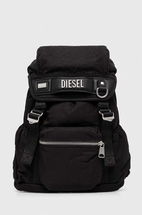 Рюкзак Diesel жіночий колір чорний малий однотонний