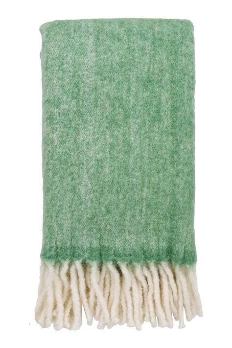 House Nordic pătură de lână Caramel 130 x 170 cm culoarea verde