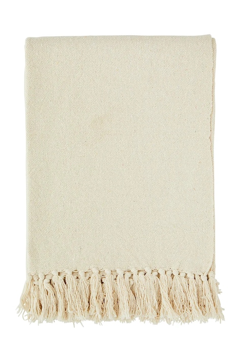 Madam Stoltz pătură 125 x 175 cm culoarea alb