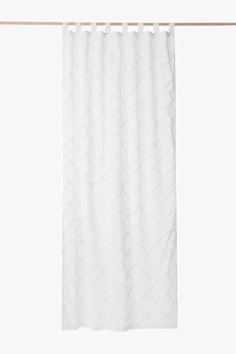 Calma House perdea decorativă Royal 140 x 280 cm culoarea alb