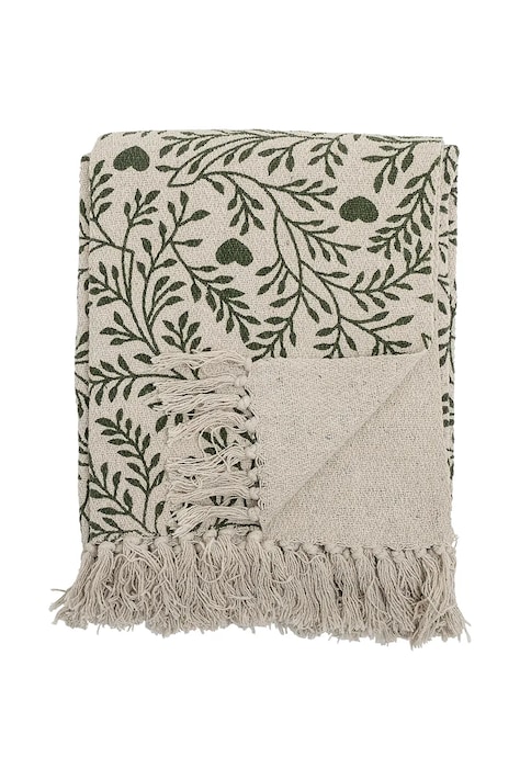 Deka Bloomingville 160 x 130 cm zelená farba