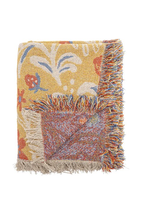 Přehoz s příměsí bavlny Bloomingville Reims 160 x 130 cm více barev