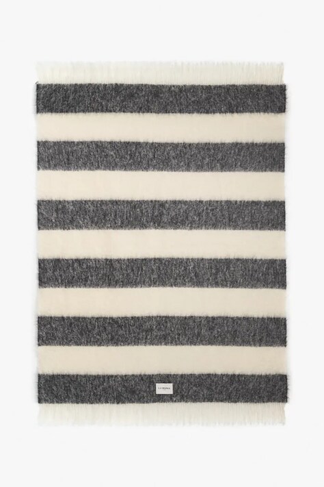 La Mania koc wełniany Mohé Stripes 150 x 200 cm kolor multicolor