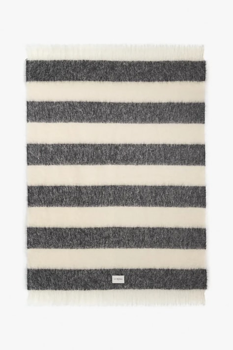 La Mania koc wełniany Mohé Stripes 150 x 200 cm kolor multicolor