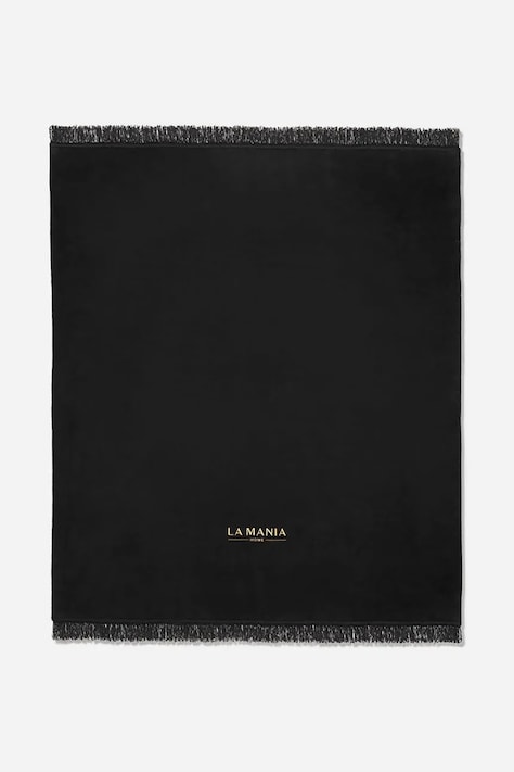 La Mania pamut takaró Black & Gold 150 x 200 cm fekete