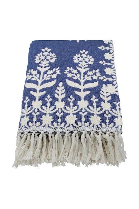 Βαμβακερό κάλυμμα House Doctor HDMazzo 200 x 140 cm χρώμα: μπλε, 900001431