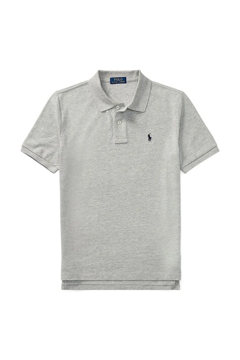 Polo Ralph Lauren поло дитяче бавовняне — AA00-POB019, сірий — фото 2