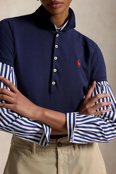 Polo Ralph Lauren поло жіноче — AA00-POD007, темно-синій — фото 6