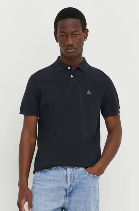 Bavlnené polo tričko Marc O'Polo tmavomodrá farba, jednofarebný, B21223053092