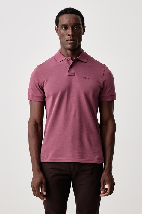 BOSS Orange Polo majica za muškarce od pamuka Prime crvena 50507813