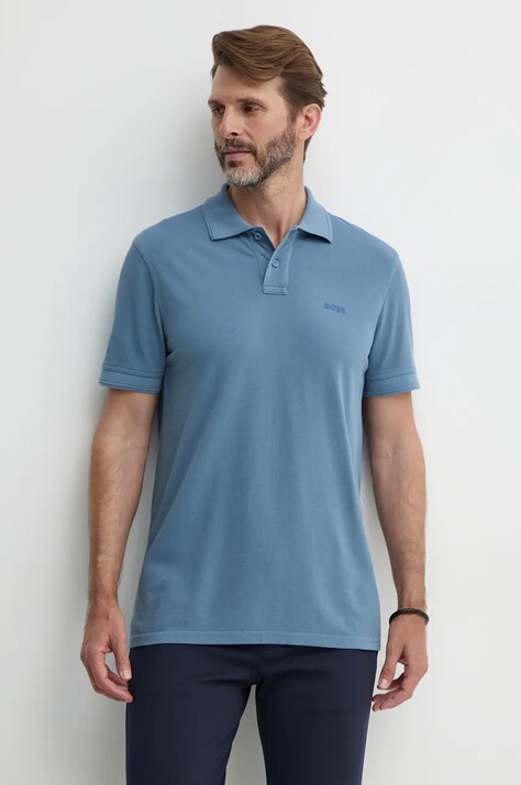 BOSS Orange polo de bumbac neted, 50507813